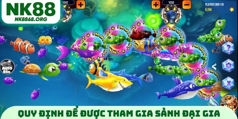 Quy định để được tham gia sảnh đại gia